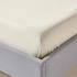 Homescapes Perkal Bettlaken ohne Gummizug - 100 % Ägyptische Baumwolle creme-vanille 240x275cm