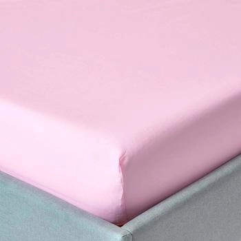 Homescapes Perkal-Spannbettlaken - 100% ägyptische Baumwolle rosa 190x120cm