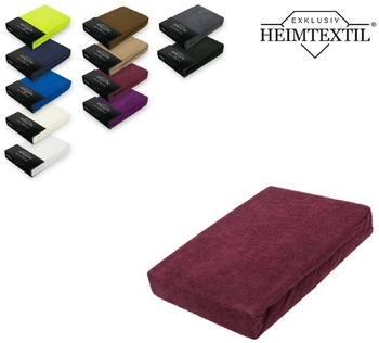 Exklusiv Heimtextil Frottee Spannbettlaken Rundumgummizug Marke 120 x 200 cm Bordeaux