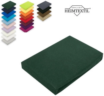 Exklusiv Heimtextil Marke Jersey Spannbettlaken 200 x 220 cm Dunkelgrün