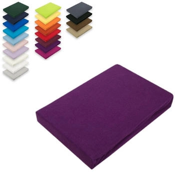Exklusiv Heimtextil Jersey Spannbettlaken 180 200 x 200 cm Lila