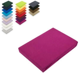 Exklusiv Heimtextil Jersey Spannbettlaken 90 100 x 200 cm Pink