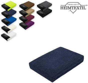 Exklusiv Heimtextil Frottee Spannbettlaken Rundumgummizug Marke 140 x 200 cm Navyblau