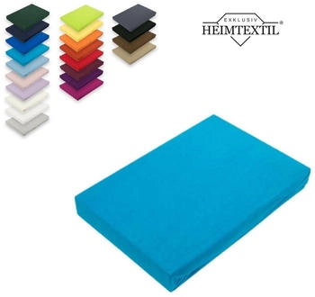 Exklusiv Heimtextil Jersey Spannbettlaken Premium Marke 200 x 220 cm Türkis