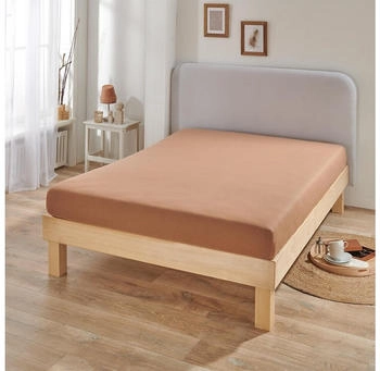 Bettwaren-Shop BettwarenShop Jersey-Elasthan Spannbettlaken Multi-Stretch 140x200 160x220 cm cappuccinoBettwarenShop Jersey-Elasthan Spannbettlaken Multi-Stretch