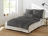 Irisette Bettwäsche Set uni Paris 8000 anthrazit 135 x 200+40x80cm