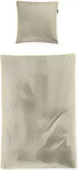 Irisette Mako-Satin Bettwäsche-Garnitur Tokio 8607 gelb 135x200+80x80cm