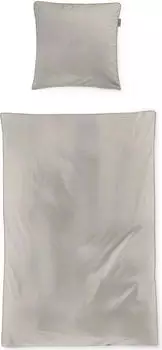 Irisette Mako-Satin Bettw&auml;sche-Garnitur Tokio 8607 natur 135x200+80x80cm