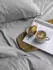 Irisette Mako-Satin uni Bettwäsche Set uni Paris 8000 grau 200x200cm