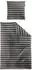 Irisette Mako-Satin Bettwäsche-Garnitur Wave-HK 8559 grau 200x200+80x80cm