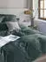 Irisette Mako-Satin uni Bettwäsche Set uni Paris 8000 grün 135x200+80x80cm