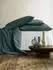 Irisette Mako-Satin uni Bettwäsche Set uni Paris 8000 grün 135x200+80x80cm