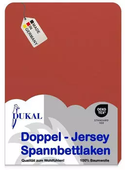DUKAL Spannbettlaken Gummizug: rundum, 180x200 - 200x200 cm, mit Spannumrandung, Kupfer