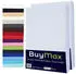 BuyMax Spannbettlaken 2-er Set, Doppelpack, Bettlaken, Jersey, Rundumgummi (2 Stück) Weiß, 140x200 cm