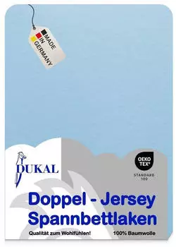 DUKAL Spannbettlaken Gummizug: rundum, 180x200 - 200x200 cm, Ciel