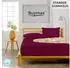 BuyMax Spannbettlaken 2-er Set, Doppelpack, Bettlaken, Jersey, Rundumgummi (2 Stück) Bordeaux, 80x200 cm