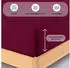 BuyMax Spannbettlaken 2-er Set, Doppelpack, Bettlaken, Jersey, Rundumgummi (2 Stück) Bordeaux, 80x200 cm