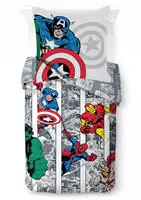 MARVEL Kinderbettw&auml;sche "Marvel Comics Bettbezug-Set 135x200 cm + Kissenbezug...