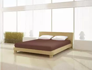 Mister Sandman Spannbettlaken Fein Jersey de luxe 180 - 200 x 200 cm tabak