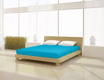Mister Sandman Spannbettlaken Fein Jersey de luxe 180 - 200 x 200 cm petrol