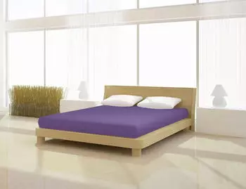 Mister Sandman Spannbettlaken Fein Jersey de luxe 180 - 200 x 200 cm purple