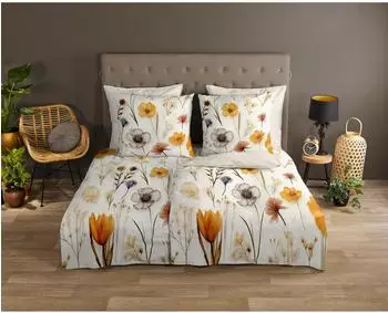 Good Morning Lara Renforc&eacute;-Wendebettw&auml;sche Wiesenblumen 155x220cm (80x80cm) (33171)