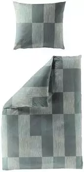 Bierbaum Bettw&auml;sche 4142 Mako-Satin 135x200cm (80x80cm) salbei (4142)