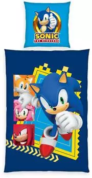 Herding Sonic the Hedgehog Kinder-Wendebettw&auml;sche Renforc&eacute; 135x200cm (4468601050)