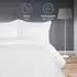 Komfortec Bettwäsche Deluxe 200x200cm, 3-teilig, Mikrofaser, weiß (kmf-hotelbbezug-200x200+80x80-Weiss)