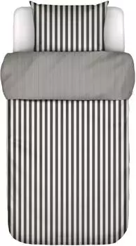 Marc O'Polo Classic Stripe Satin-Bettw&auml;sche anthrazit 135x200+80x80