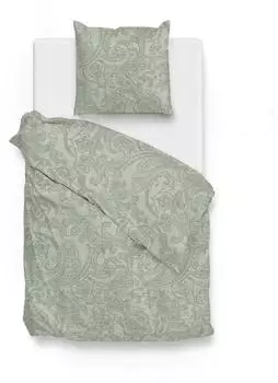 Zo! Home Paisley di Lino Bettw&auml;sche 135x200cm, Baumwolle, gr&uuml;n (Paisley di Lino)