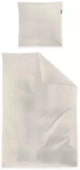 Irisette Easy Seersucker-Bettw&auml;sche 135x200cm, Baumwolle, beige