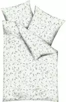 Kaeppel Musselin Bettw&auml;sche Leaf Allover 155x220 cm + 80x80 cm | jade - gr&uuml;n