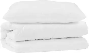 vidaXL Bettdecken-Set mit Kissen, 2-tlg., wei&szlig;, Mikrofaser (3376859)