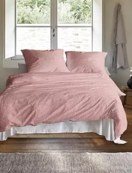 Irisette Easy Soft-Seersucker Bettw&auml;sche rot 155x220cm (60)