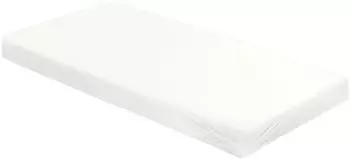 Bierbaum Jersey Spannbettlaken 95% Baumwolle, 5% Elasthan, wei&szlig;, 100x200cm (1002)