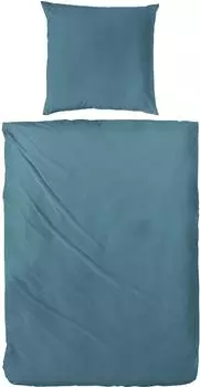 Primera Fa&uacute;xuni Bettw&auml;sche-Set Mako-Satin 200x200cm, smaragdgr&uuml;n