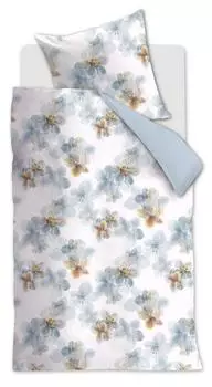 Beddinghouse Estelle Mako-Satin-Bettwäsche blaugrau 135x200+80x80cm (327076)