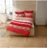 CASATEX Garmisch Biber-Bettwäsche 135x200cm, rot, 100% Baumwolle