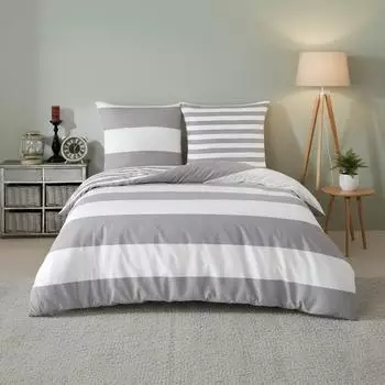 BuyMax Bettwäsche-Set Renforcé 100% Baumwolle 155x220cm, 2-teilig (16497)