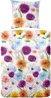 Primera Bettw&auml;sche "Mako-Satin-Bettw&auml;sche Summer Time" 2 Stk. mit bunten Blumen