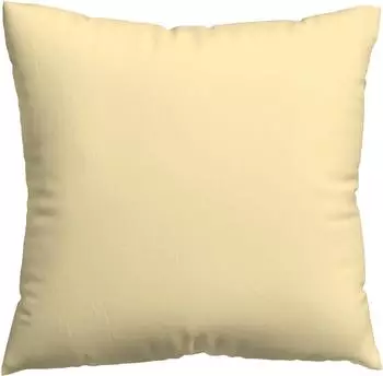 Schlafgut Knitted Jersey Kissenbezug 40x40cm, gelb, Bio-Baumwolle mit Elasthan (BL 40x40)