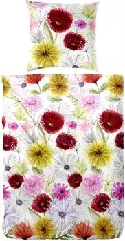 Primera Mako-Satin-Bettw&auml;sche "Summer Time" 155x220cm, 100% Baumwolle, bunt (243235-21)