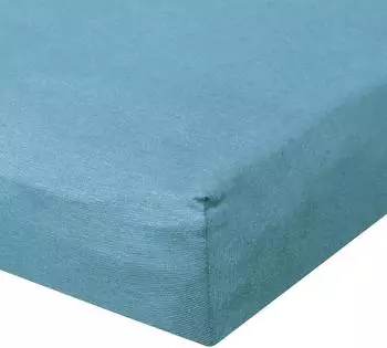Bettwaren-Shop Jersey Spannbetttuch Ultra-Stretch 180x200-200x220cm, azur