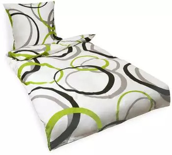 Beautissu Nina Renforc&eacute; Bettw&auml;sche 2-tlg. 155x220cm, 100% Baumwolle (Nina)