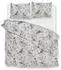 Zo! Home Uccello Flanell-Bettwäsche-Set, grau, 135x200cm (Uccello)