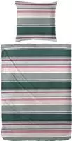 Primera Bettw&auml;sche "Late Summer Stripe" 2 Stk. mit modernen Streifen in...