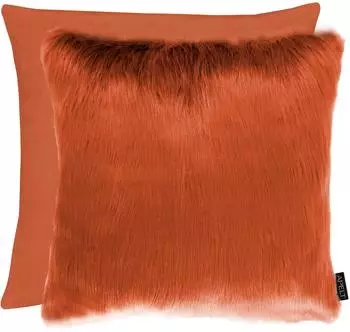 Apelt Lars Wendekissenhülle 46x46cm, Kunstfell/Samt, orange (93126702-0)