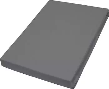 Hahn Vario Jersey-Spannbetttuch für Topper, Elasthan, anthrazit, 100x200cm
