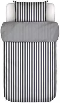 Marc O'Polo Classic Stripe Satin-Bettw&auml;sche navy 155x220+80x80